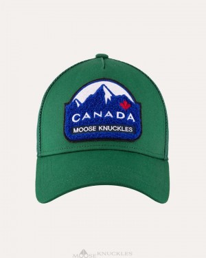 Baseball caps Moose Knuckles Canadiana Patch Cap Hombre Malachite | 926340-LWC