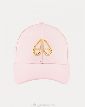 Baseball caps Moose Knuckles Hollow Logo Cap Mujer Rosas | 378416-OWZ