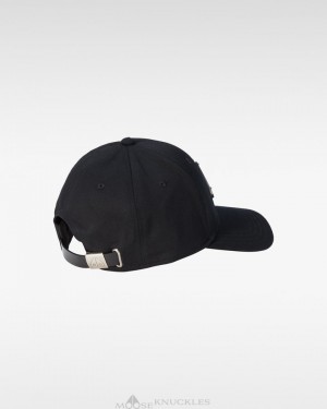 Baseball caps Moose Knuckles Logo Icon Cap Hombre Negras | 740698-RKX