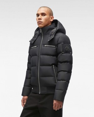 Chaqueta De Bombardero Moose Knuckles Cloud Bomber Hombre Negras | 802361-YJR
