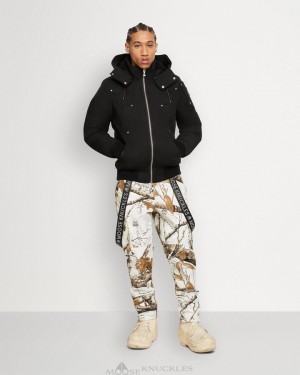 Chaqueta De Bombardero Moose Knuckles Original Ballistic Bomber Hombre Negras | 569870-IZB