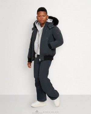 Chaqueta De Bombardero Moose Knuckles Original Bomber Niños Granite | 672418-RYZ