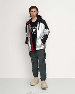 Chaquetas Moose Knuckles Chalet Mignon Jacket Hombre Plateadas Negras | 536097-VLX