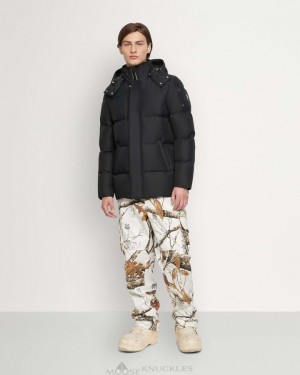 Chaquetas Moose Knuckles Cloud 3q Hombre Negras | 391245-URD