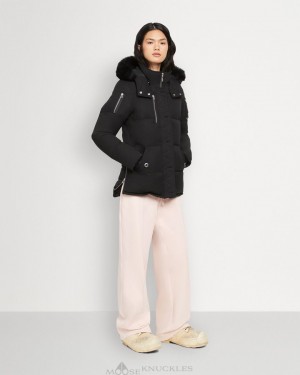 Chaquetas Moose Knuckles Cloud 3q Jacket Shearling Mujer Negras Negras | 063958-VFP