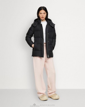Chaquetas Moose Knuckles Cloud 3q Mujer Negras | 197854-NZL