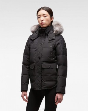 Chaquetas Moose Knuckles Onyx Anguille Jacket Mujer Negras | 254173-JUP