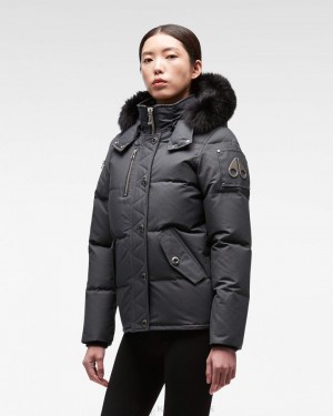 Chaquetas Moose Knuckles Original 3q Fur Mujer Negras | 937082-AQB