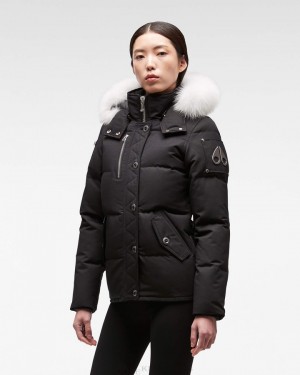 Chaquetas Moose Knuckles Original 3q Fur Mujer Negras | 903142-VIT