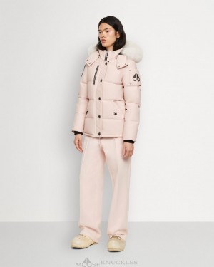Chaquetas Moose Knuckles Original 3q Shearling Mujer Rosas | 941276-YIH