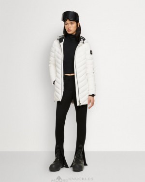 Chaquetas Moose Knuckles Rockcliff Jacket Mujer Milky Way | 926138-OAM