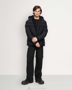 Chaquetas Moose Knuckles Skillman Jacket Hombre Negras | 351697-RVM