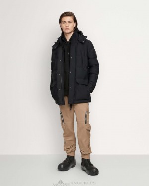 Chaquetas Moose Knuckles Valleyfield Jacket Hombre Negras | 608352-UHG
