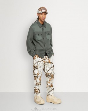 Chaquetas Moose Knuckles Woodland Trucker Hombre Forest Hill | 690732-ENV