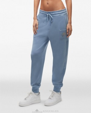 Pantalones Moose Knuckles Brooklyn Jogger Mujer Azules | 927508-HFR
