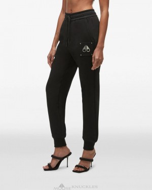 Pantalones Moose Knuckles Brooklyn Jogger Mujer Negras | 319082-VQH