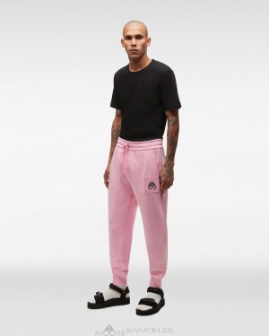 Pantalones Moose Knuckles Brooklyn Jogger Hombre Rosas | 830297-KJT