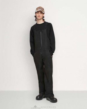 Pantalones Moose Knuckles Ski Mountain Snow Bib Hombre Negras | 950481-PZC