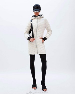 Parkas Moose Knuckles Air Down Parka Mujer Plaster | 413027-ZXD