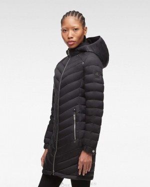 Parkas Moose Knuckles Air Down Parka Mujer Negras | 864703-PKZ