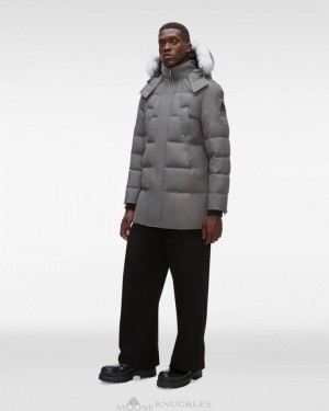 Parkas Moose Knuckles Cloud Parka Neoshear Hombre Azul Marino Negras | 053927-OBH