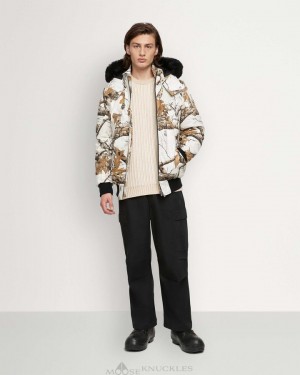 Parkas Moose Knuckles Cloud Parka Shearling Hombre Negras | 269085-FRV