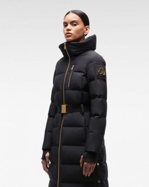 Parkas Moose Knuckles Irving Parka Mujer Negras | 482719-ZIP