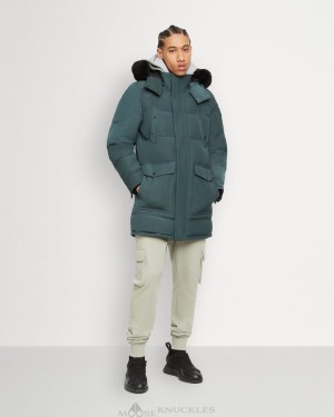 Parkas Moose Knuckles Onyx Big Ridge Parka Shearling Hombre Negras | 529710-CKM