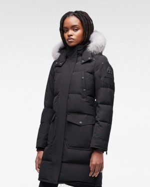 Parkas Moose Knuckles Onyx Causapscal Parka Mujer Negras | 462971-LOU