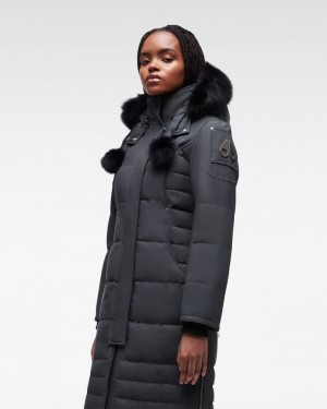 Parkas Moose Knuckles Original Saskatchewan Parka Fur Mujer Negras | 801946-CEL