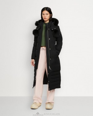 Parkas Moose Knuckles Original Saskatchewan Parka Fur Mujer Negras Negras | 935140-KAR