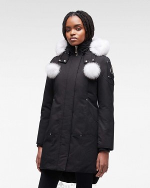 Parkas Moose Knuckles Original Stirling Parka Fur Mujer Negras | 678105-IBK