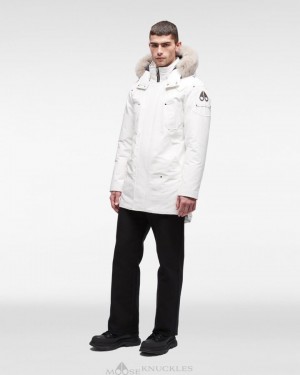 Parkas Moose Knuckles Original Stirling Parka Fur Hombre Milky Way / Stoned Fox Fur | 671503-HSP