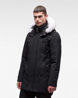 Parkas Moose Knuckles Original Stirling Parka Fur Hombre Negras | 685940-AXF
