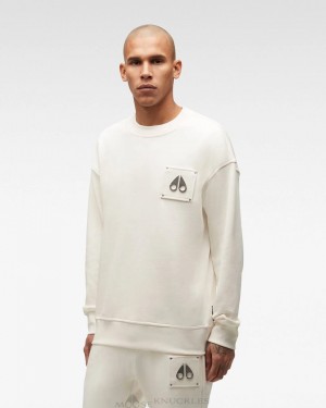 Sudaderas Moose Knuckles Brooklyn Crew Neck Hombre Plaster | 387516-SVZ