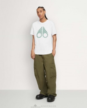 Tees Moose Knuckles Chamblee Tee Hombre Blancas | 029841-WXP