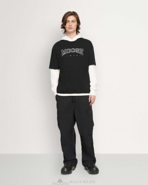 Tees Moose Knuckles Noble Tee Hombre Negras | 728145-SOC