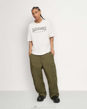Tees Moose Knuckles Noble Tee Hombre Plaster | 348562-NFK