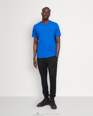 Tees Moose Knuckles Satellite Tee Hombre Cobalt | 572463-UXB