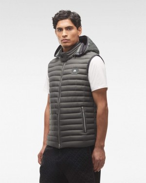 Vests Moose Knuckles Air Down Vest Hombre Gris | 612580-DQJ