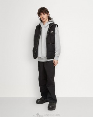 Vests Moose Knuckles Montreal Vest Hombre Negras | 621073-JOM