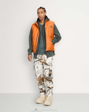 Vests Moose Knuckles Montreal Vest Hombre Naranjas | 069235-EYM