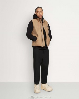 Vests Moose Knuckles Original Vest Hombre Wood Smoke | 136029-ZUW