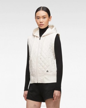 Vests Moose Knuckles Rock Point Vest Mujer Plaster | 057894-CAD