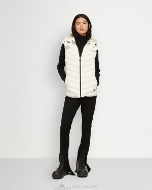 Vests Moose Knuckles Roswell Hybrid Vest Mujer Milky Way | 032917-ISZ