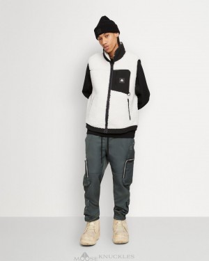 Vests Moose Knuckles Saglek Vest Hombre Negras | 149583-WRB