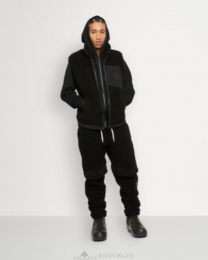 Vests Moose Knuckles Saglek Vest Hombre Negras Negras | 873194-SWY